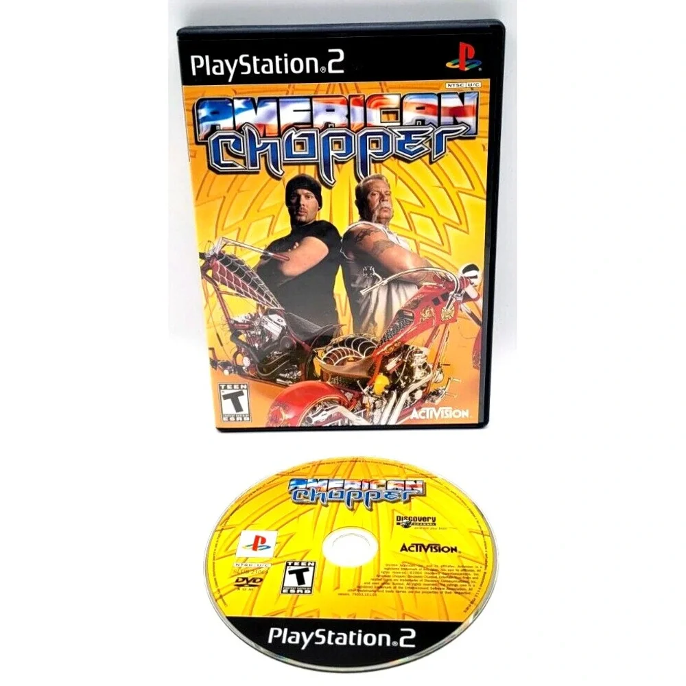 AMERICAN CHOPPER GAME & CASE PS2 GAME PLAYSTATION 2 ‎ ACTIVISION GAMES